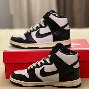 Nike Dunk High White/Coconutmilk/black